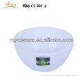 PP large printed circular plastic salad bowl